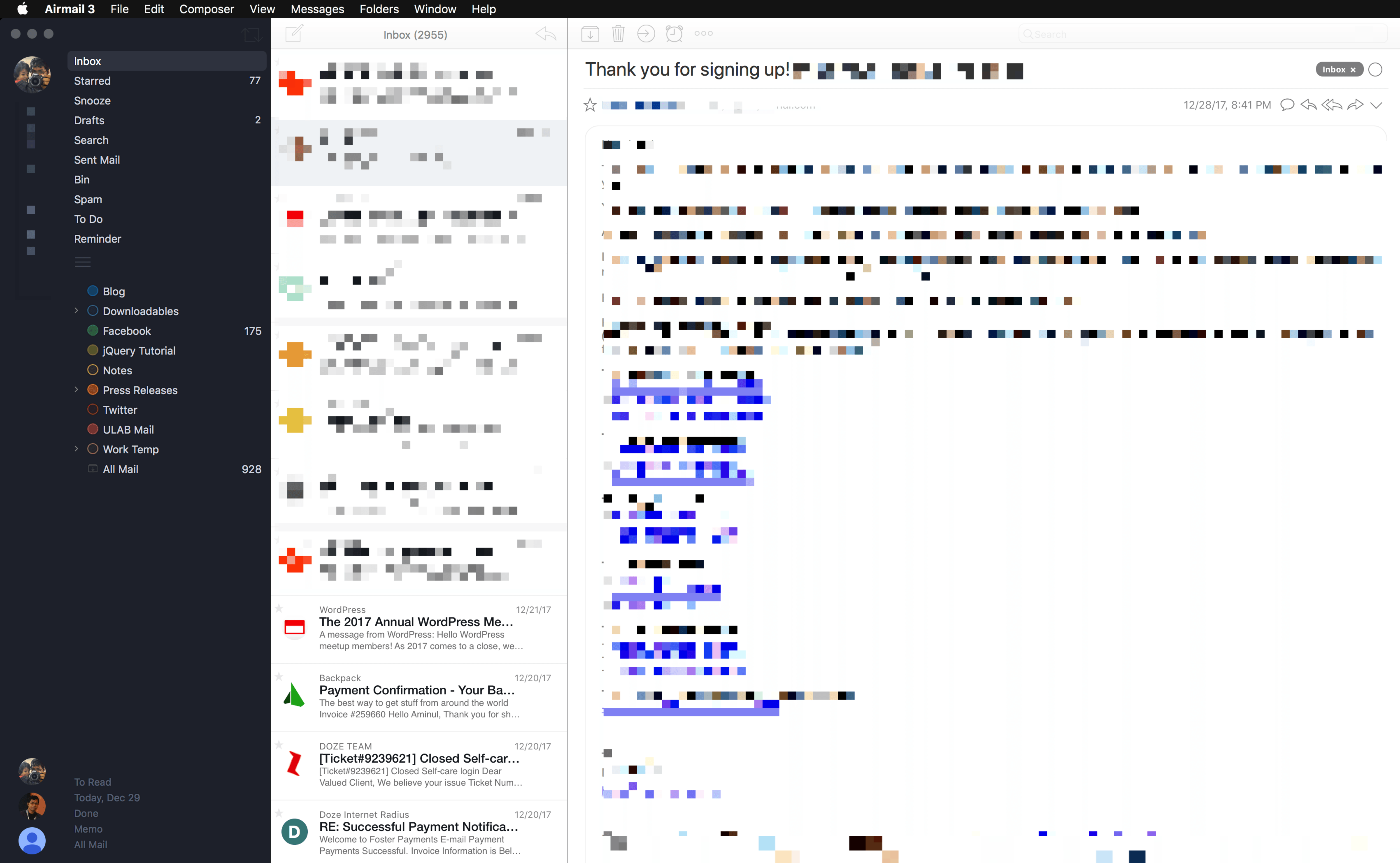 airmail 3 review main window