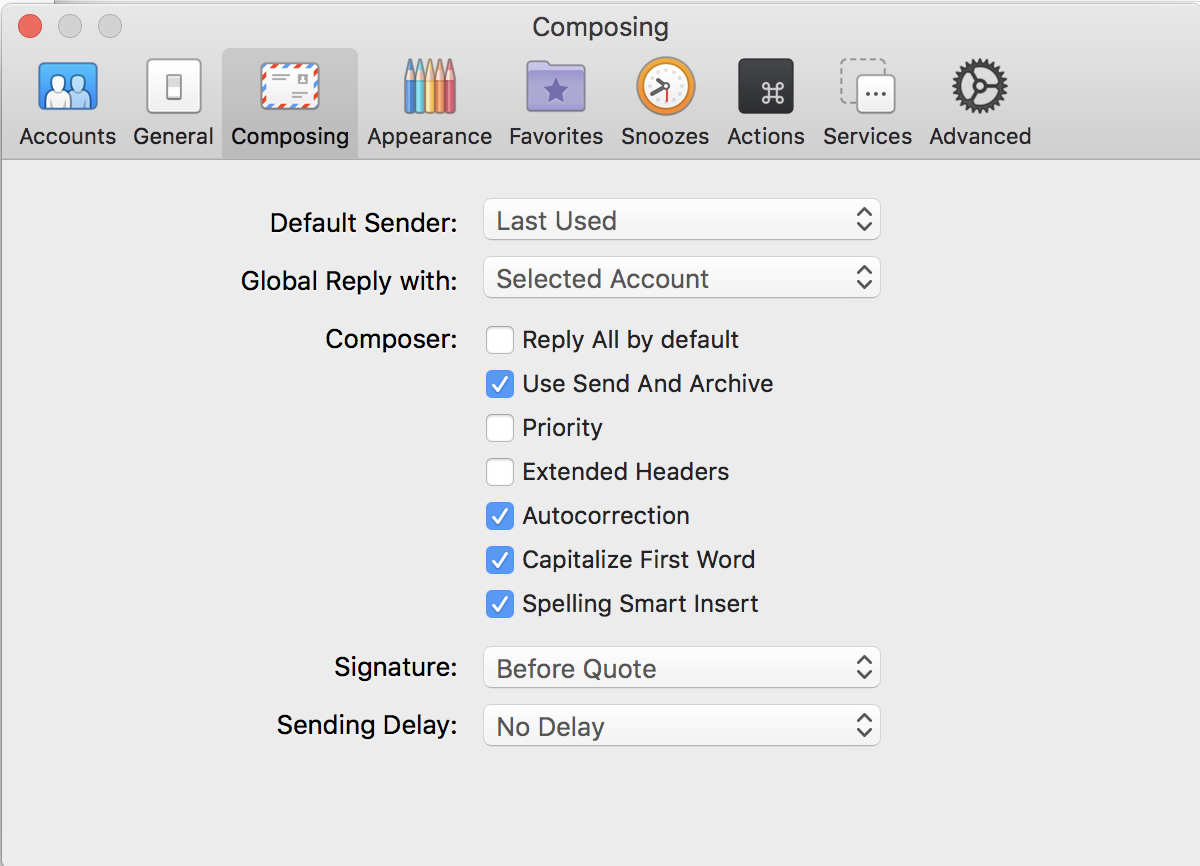 airmail 3 review settings