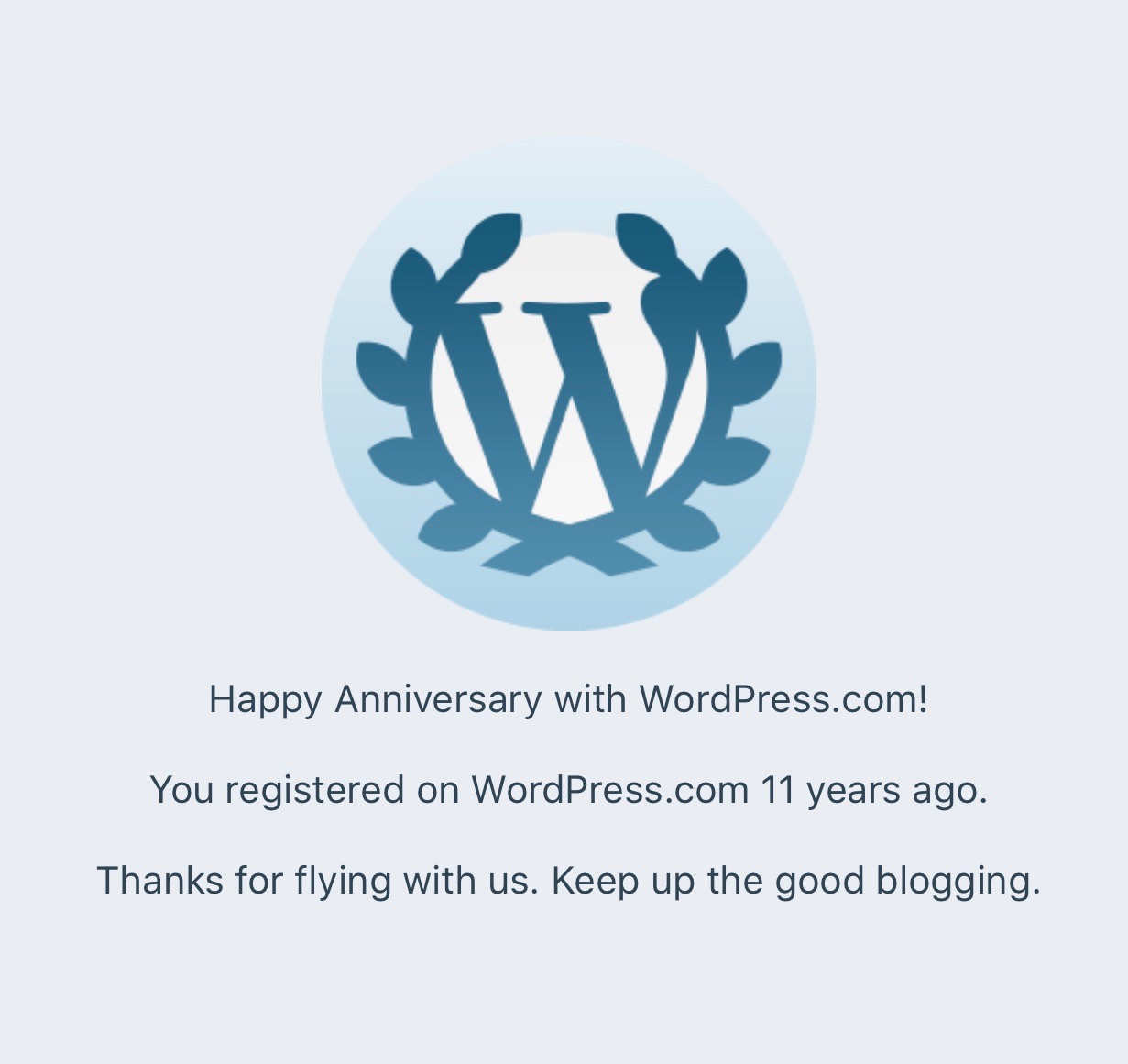 11 years on wordpress.com