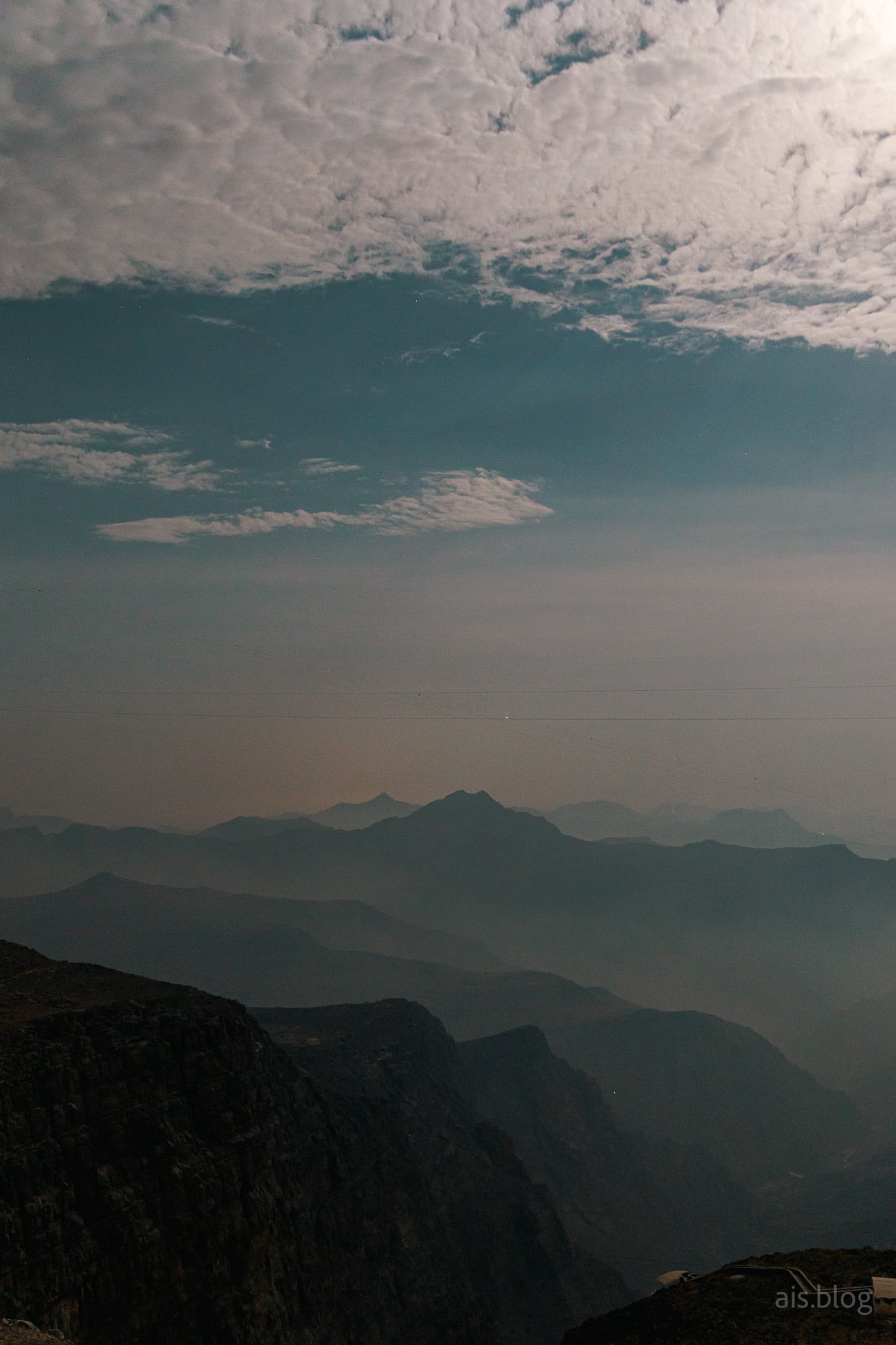 moon photography, jebel jais mountain, ras al khaimah