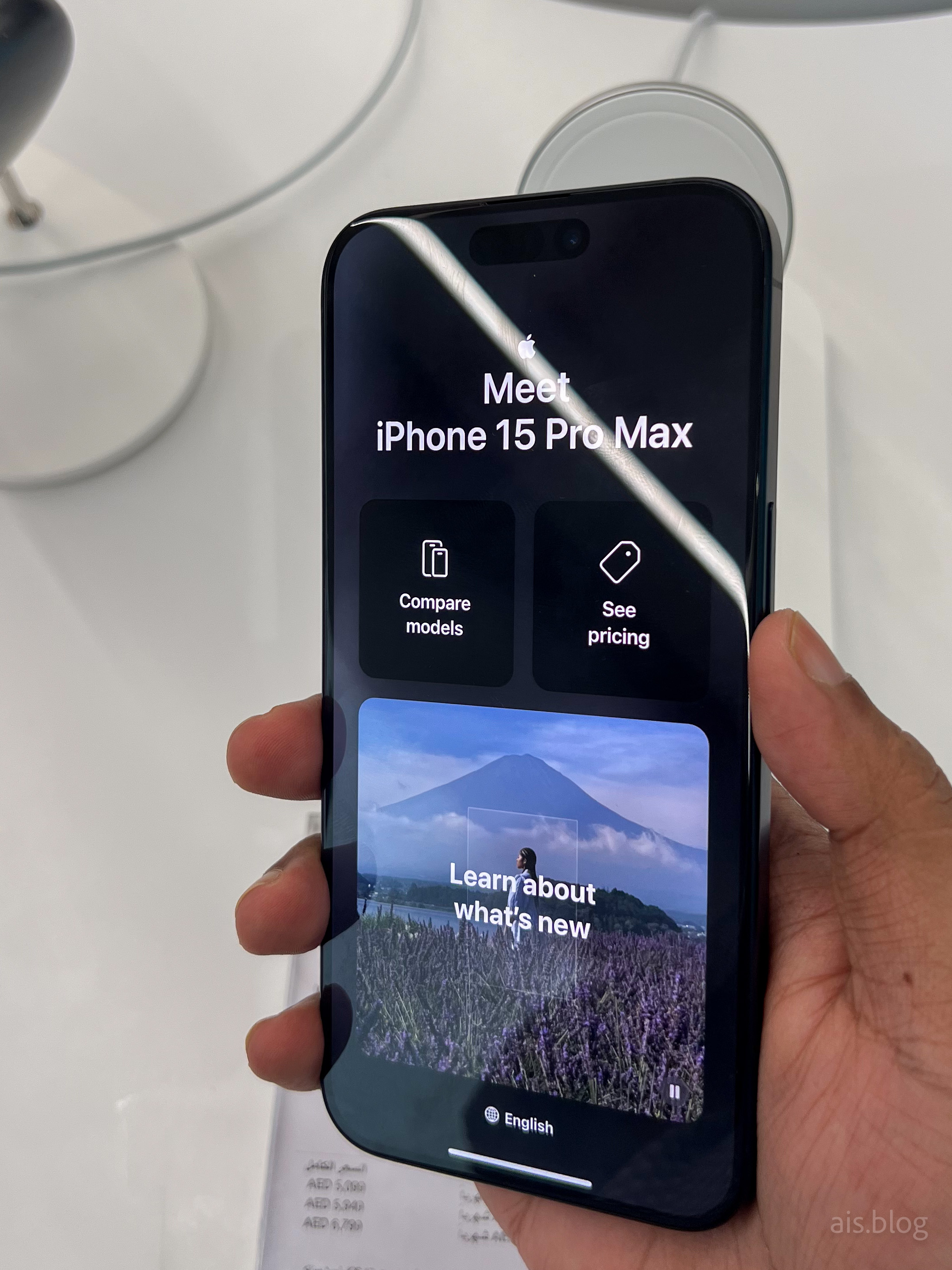 iphone 15 pro max all colors hands on blue titanium